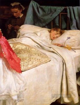 ジョン・エヴェレット・ミレー Painting - 眠れるラファエル前派 ジョン・エヴェレット・ミレー